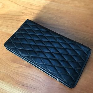 Black leather wallet Barney‘s New York